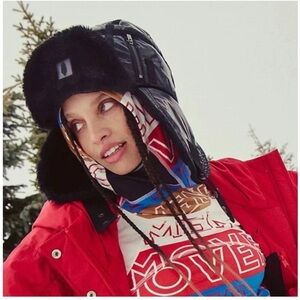 Free People Supernova Puffer Trapper Hat NWOT